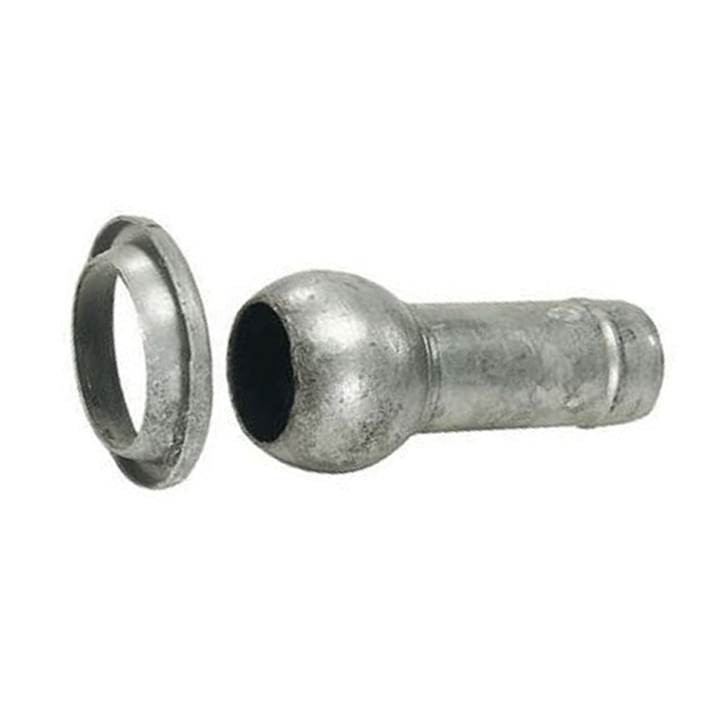 Sfera e Anello Zincati con Tronchetto Portagomma