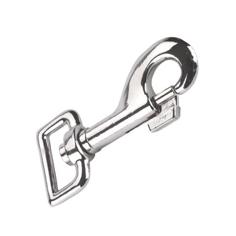 Moschettone con anello rettangolare per capezza e lunghina