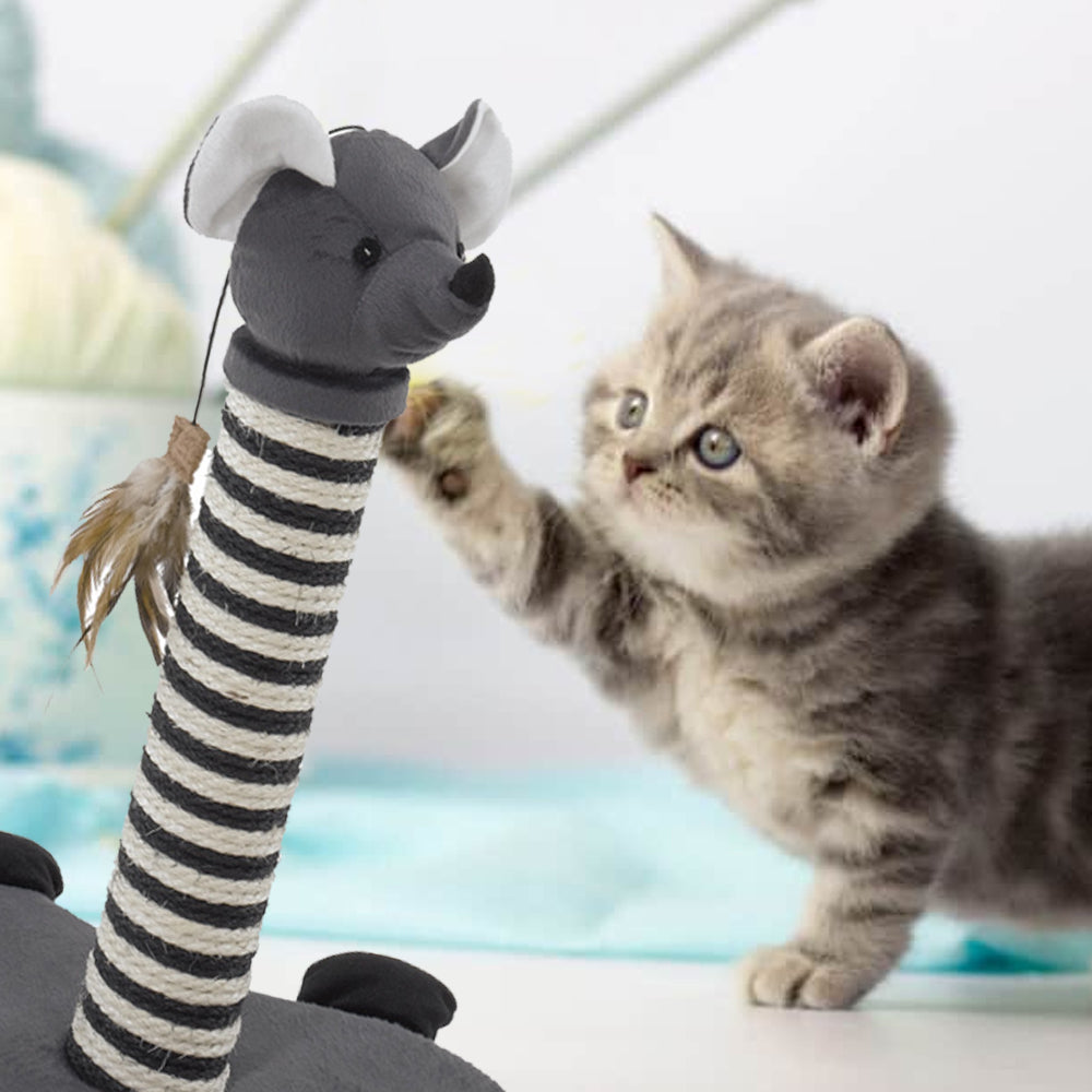 Tiragraffi per Gatti PA 4005 con Giochino Design Topolino