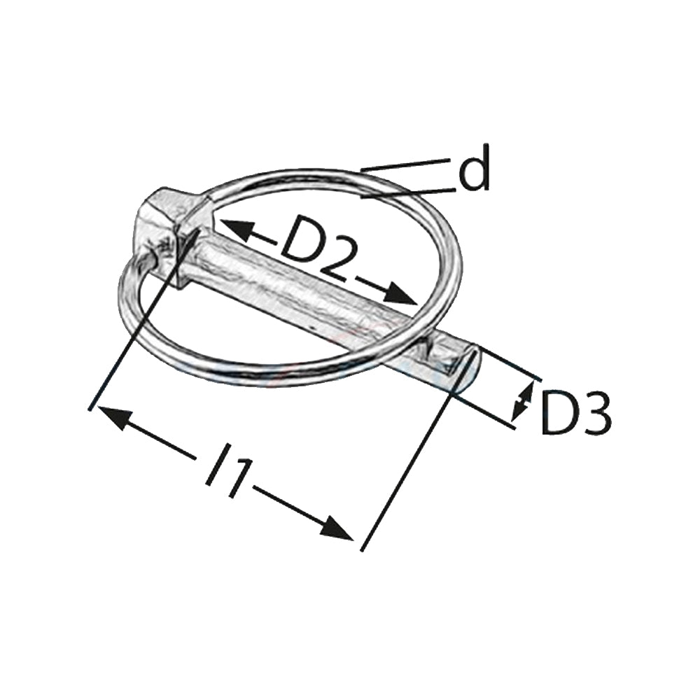 Copiglia a scatto zincato