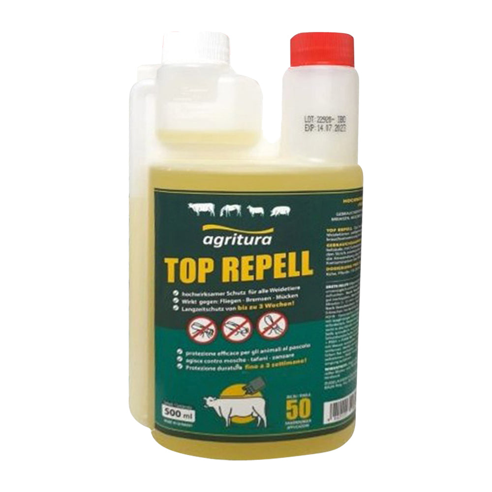 Top Repell - Repellente Specifico per Insetti in Pascoli - Flacone da 500ml
