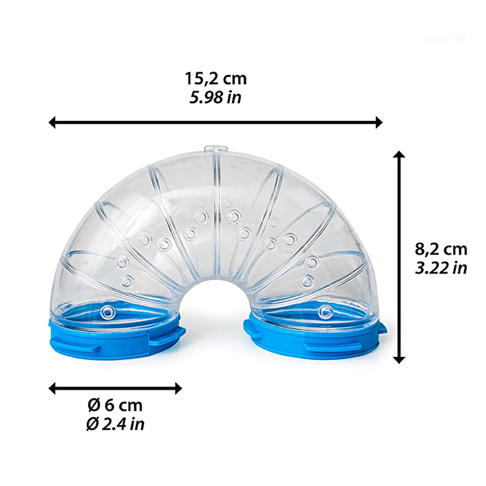 Tube FPI 4806 U TURN - Giocattolo Tubolare per Criceti in Plastica Trasparente