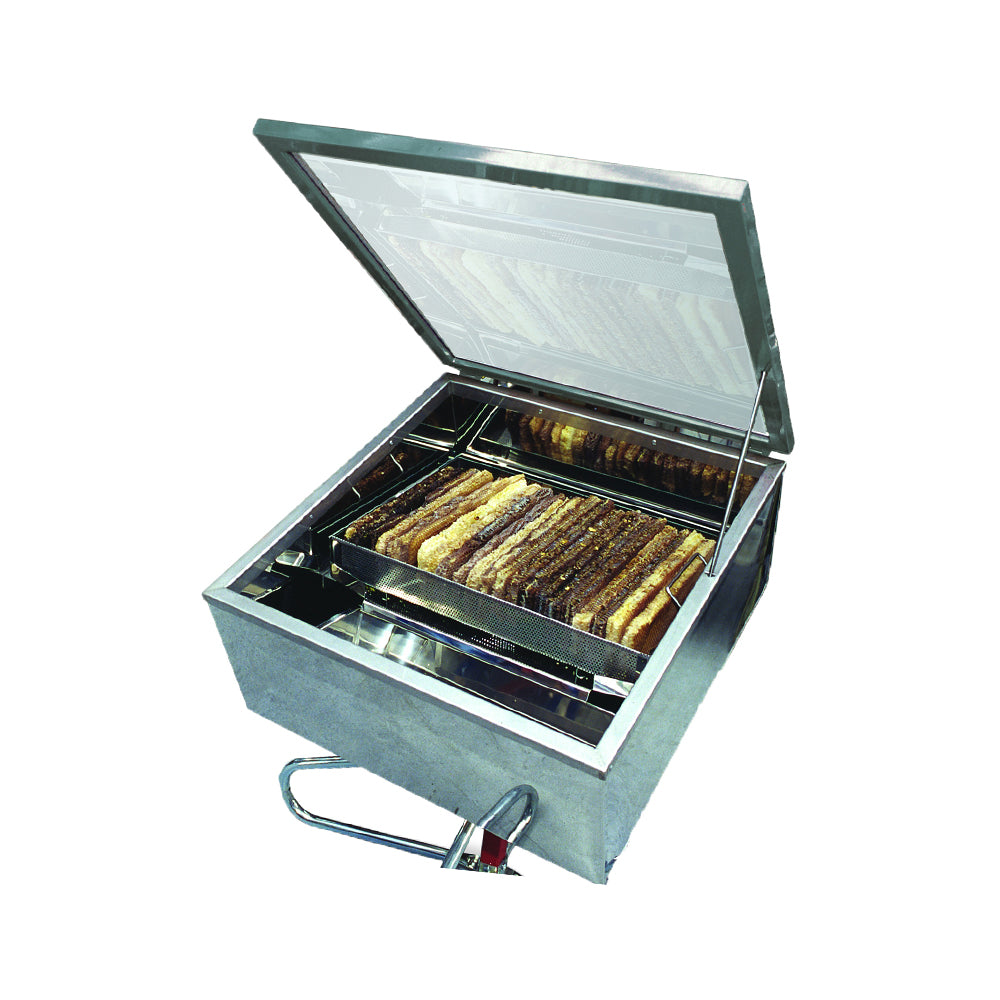 Smalto III Fusore Solare per Cera - Acciaio Inox, Alte Prestazioni con Vetro Speciale per Apicoltori