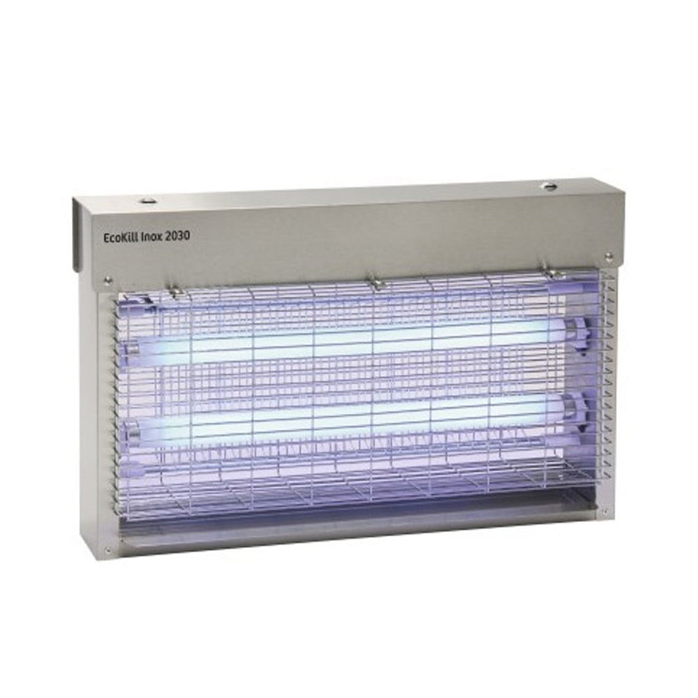 Elettrosterminatore EcoKill Inox – Corpo Inox Robusto con Lampade UV