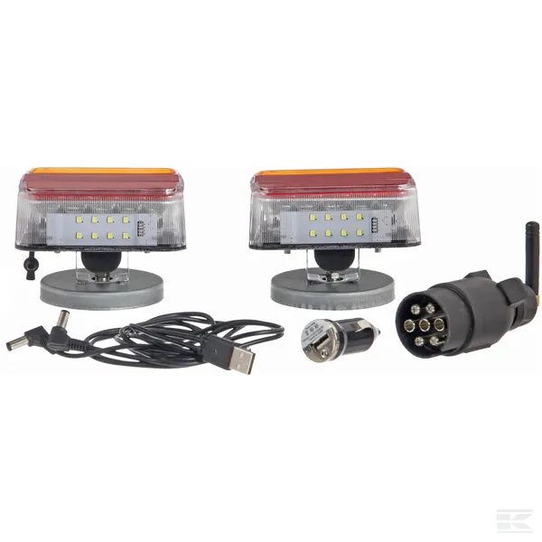 Set di Luci LED Wireless Quadrato 12V Li-Ion Magnetico