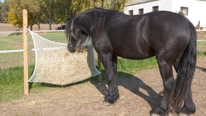 Horse hay nets and sacks