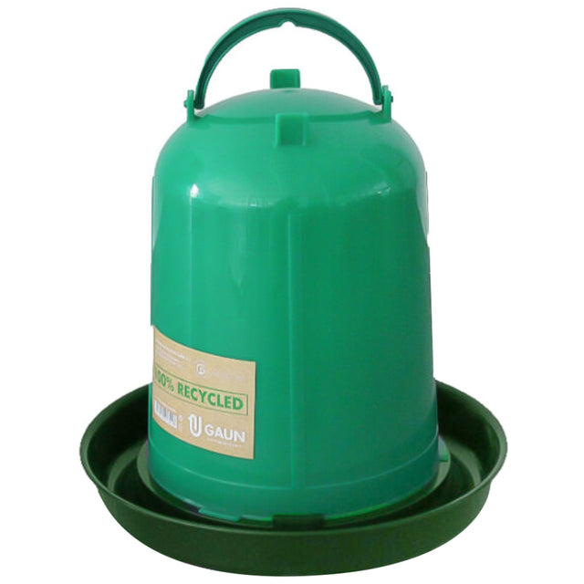 Bevitore per Pollame Ecologico Riciclato 8 L - Dispenser d'Acqua Sostenibile con Manico Ergonomico