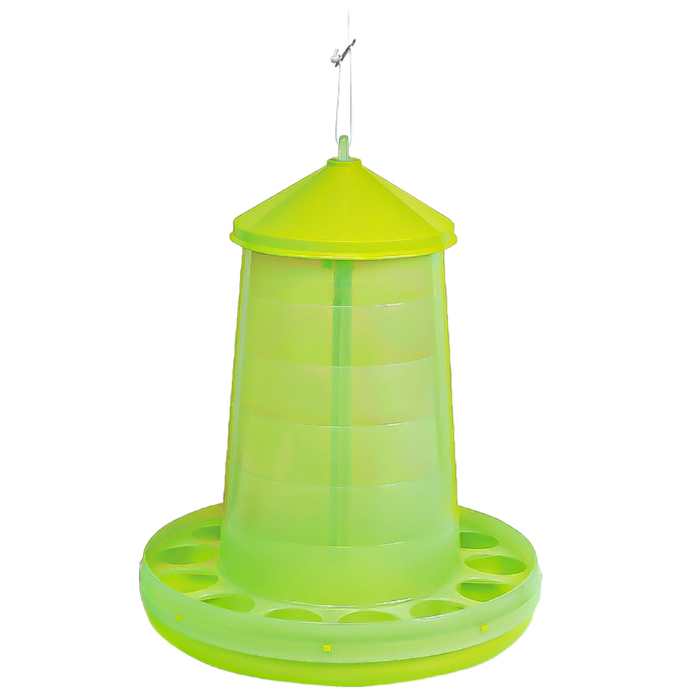 Mangiatoia per Pollame Trasparente Verde Limone 16 kg