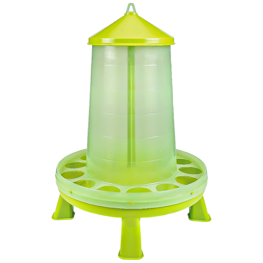 Mangiatoia per Pollame Trasparente Verde Limone 16 kg