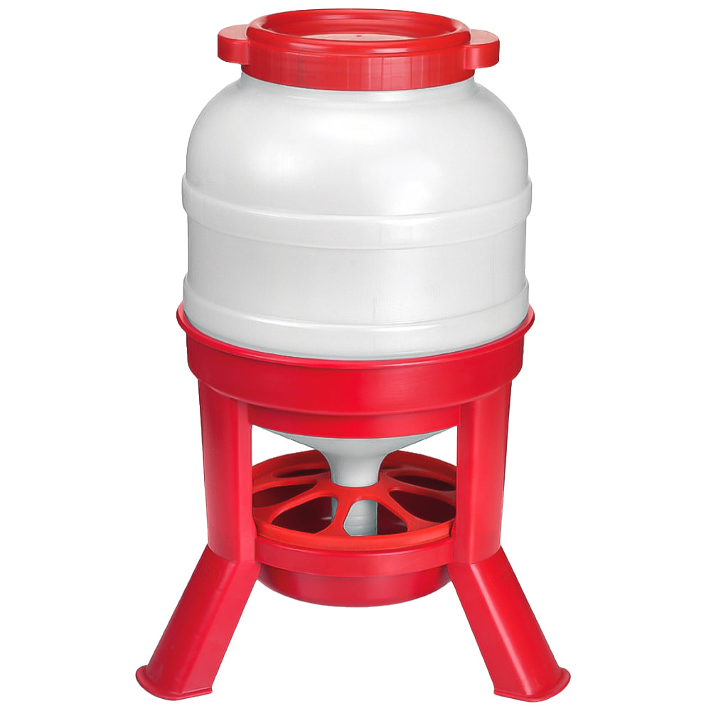 Mangiatoia a Tramoggia per Polli – 20L, 30L e 40L (Plastica Resistente)