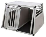 Trasportino per cani in alluminio a due porte barry