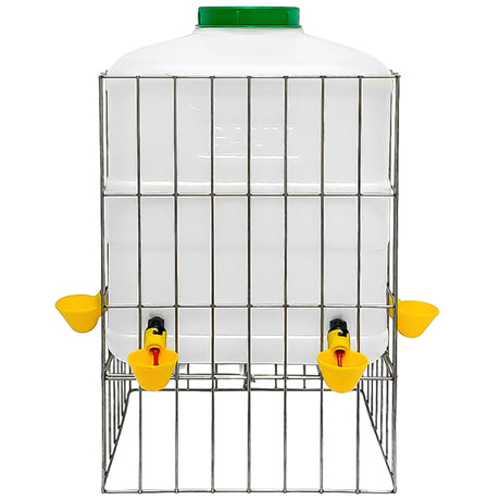 Abbeveratoio per Pollame con Serbatoio da 20 L – Acqua Fresca per Polli e Selvaggina