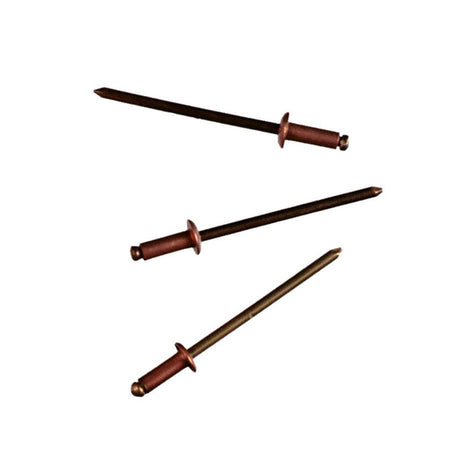 Rivetti ciechi in rame – Ø 3,2 mm – Lunghezze varie – Confezione da 50 pezzi