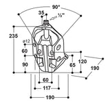 SUEVIA 370 corner drinker for sheep and calves