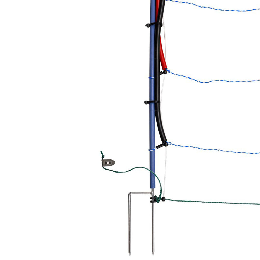 TitanNet Rete Antilupo con Pali PREMIUM - Bianco/Blu - 50m x 122cm