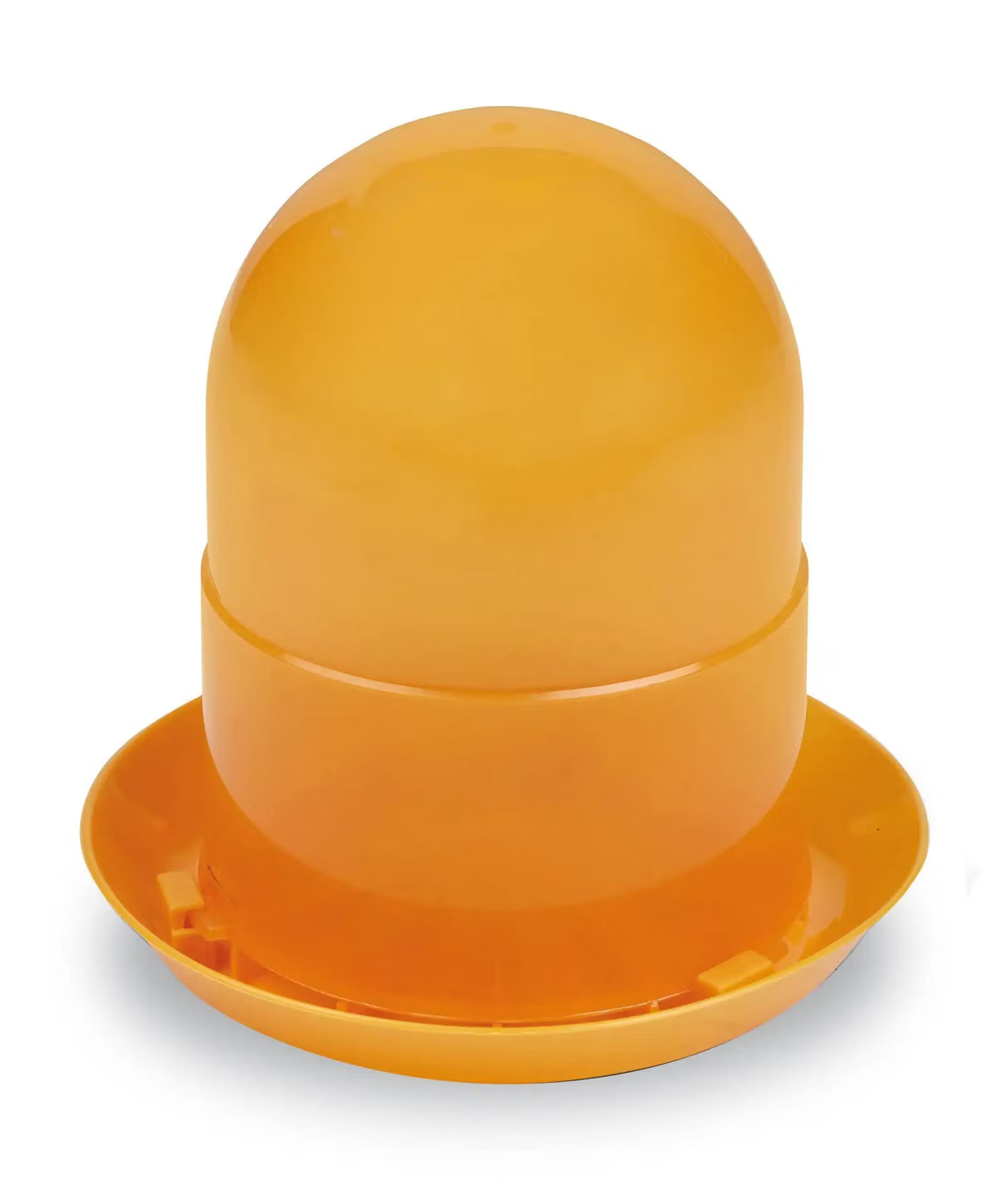 Chicks Feeder 2 KG (Orange) - Plastic Poultry Feeder for Chicks and Small Birds