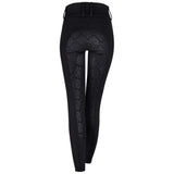 Midseason Reithose Elisa High Waist Silikon Komfort Fit - schwarz