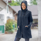 Regenmantel Emilia Nachtblau Wasserdicht Reitsport Komfort