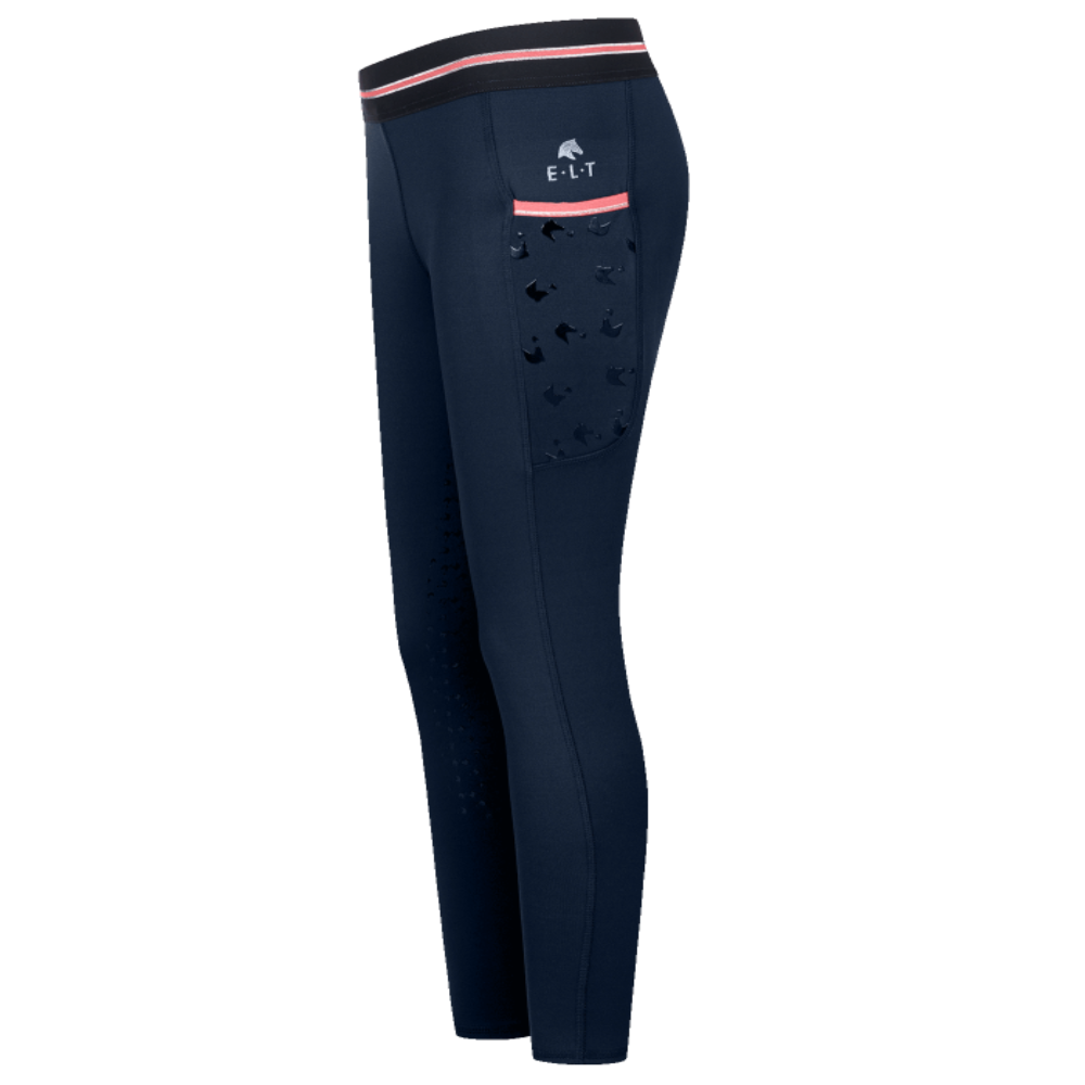 Leggings da Equitazione Termici Bambina Lucky Leni con Glitter e Silicone