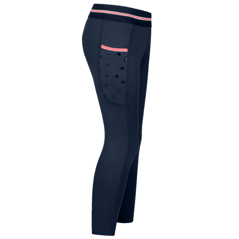 Leggings da Equitazione Termici Bambina Lucky Leni con Glitter e Silicone