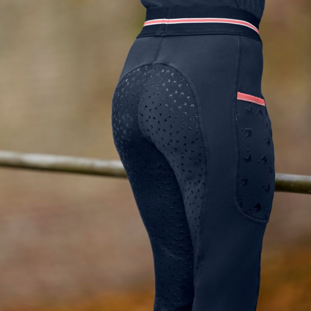 Leggings da Equitazione Termici Bambina Lucky Leni con Glitter e Silicone