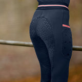 Leggings da Equitazione Termici Bambina Lucky Leni con Glitter e Silicone