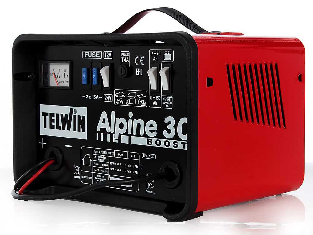 Telwin Alpine 30 Boost Batterieladegerät & Starter 230V 12-24V für Autos & LKW