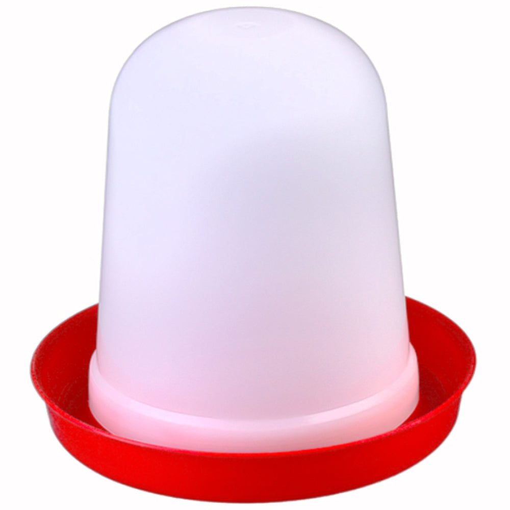 Bevutoio Super Eco per Galline 3L (Rosso) – Dispenser Acqua Resistente e Protetto UV