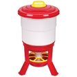 Mangiatoia Hopper Imperiale 50 L - Grande Mangiatoia Esterna per Pollame e Selvaggina