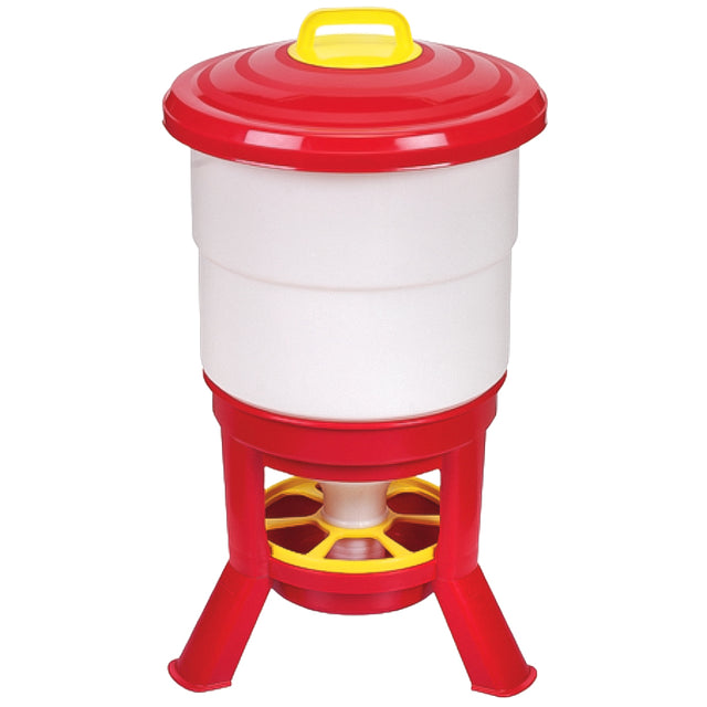 Mangiatoia Hopper Imperiale 50 L - Grande Mangiatoia Esterna per Pollame e Selvaggina