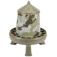 Distributore di Mangime per Polli 4KG con Gambe - Design Mimetico, Anti-Spreco