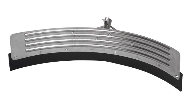 Semicircular manure scraper in galvanized steel