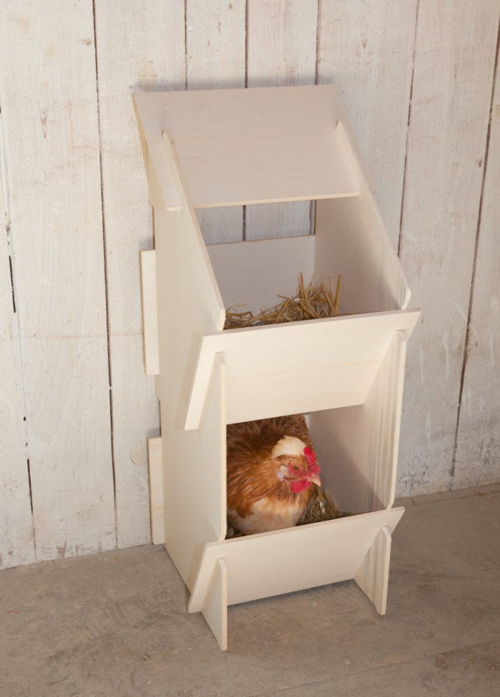 Nests for chickens made of poplar wood