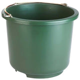 12L Resistant Hard Plastic Bucket + Galvanized Bucket Holder - Calf Feeding