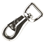 Galvanized carabiner with swivel ring for animals