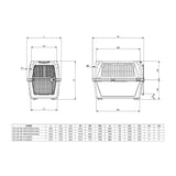 Hundetransportbox komplett mit Zubekör