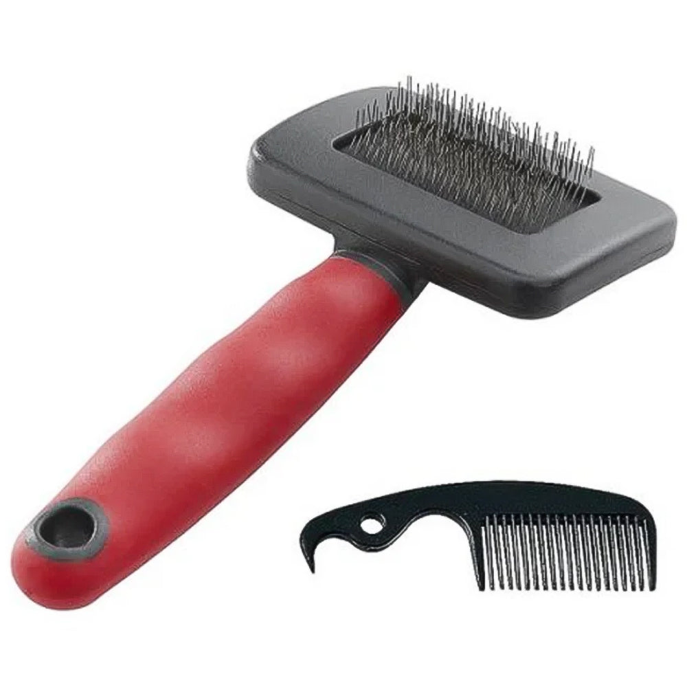 GRO 5942 Small Carding Brush for Medium and Long Haired Dogs and Cats