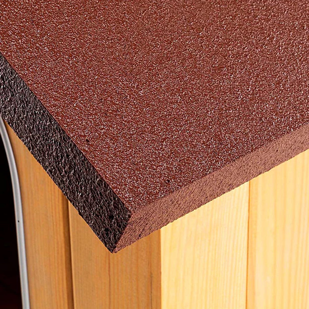 Ferplast Domus Cuccia per Cani in Legno – Casetta da Esterno in Pino Nordico Certificato FSC – Riparo Isolato per Animali con Ingresso Anti-morso, Tetto Apribile per Facile Pulizia