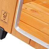 Ferplast Domus Cuccia per Cani in Legno – Casetta da Esterno in Pino Nordico Certificato FSC – Riparo Isolato per Animali con Ingresso Anti-morso, Tetto Apribile per Facile Pulizia