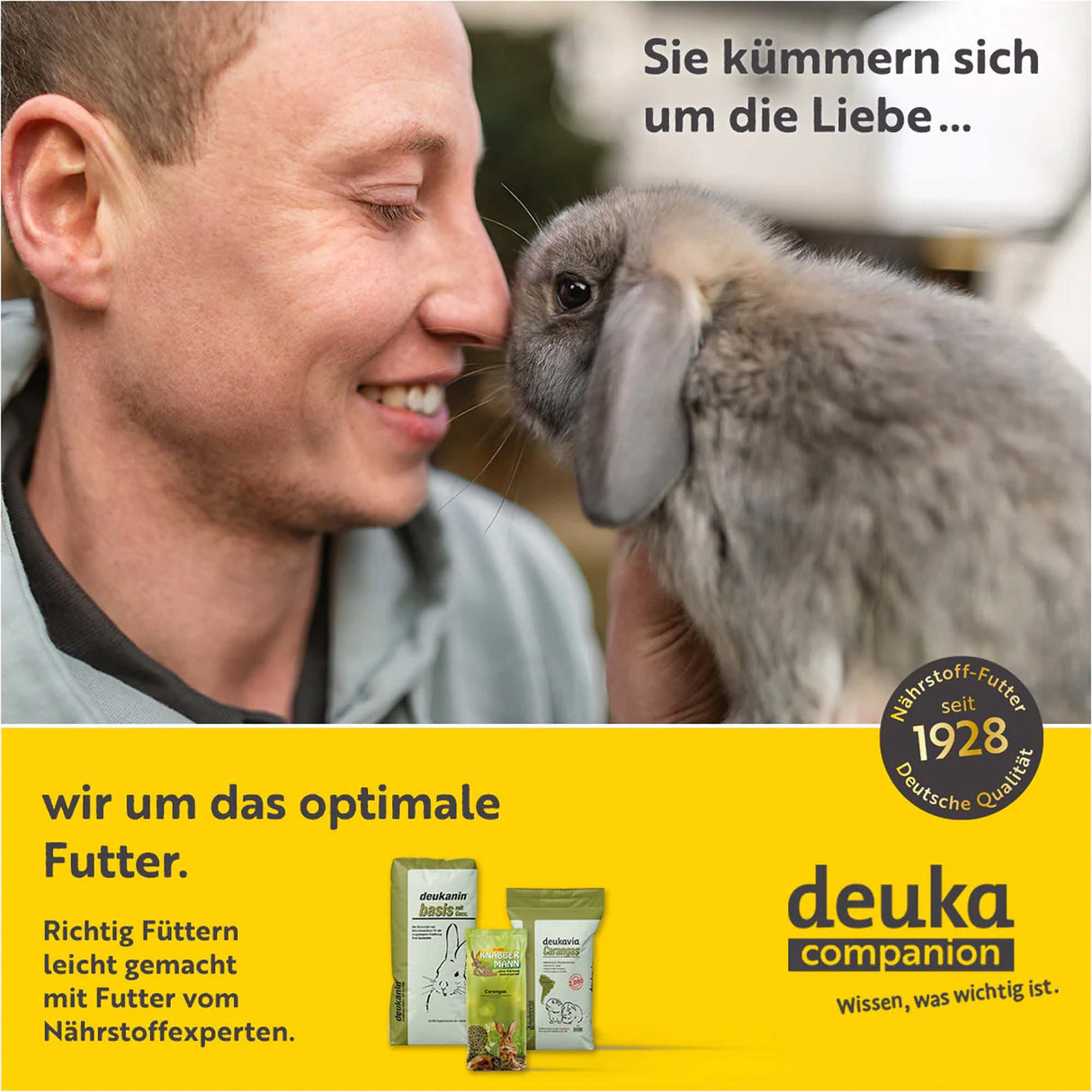 Deukanin Energie 25kg - Energiereiches Futter für Kaninchen