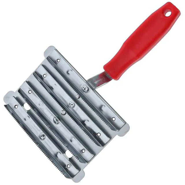 Striglia in Metallo con 2 Ferri - Ideale per Cavalli