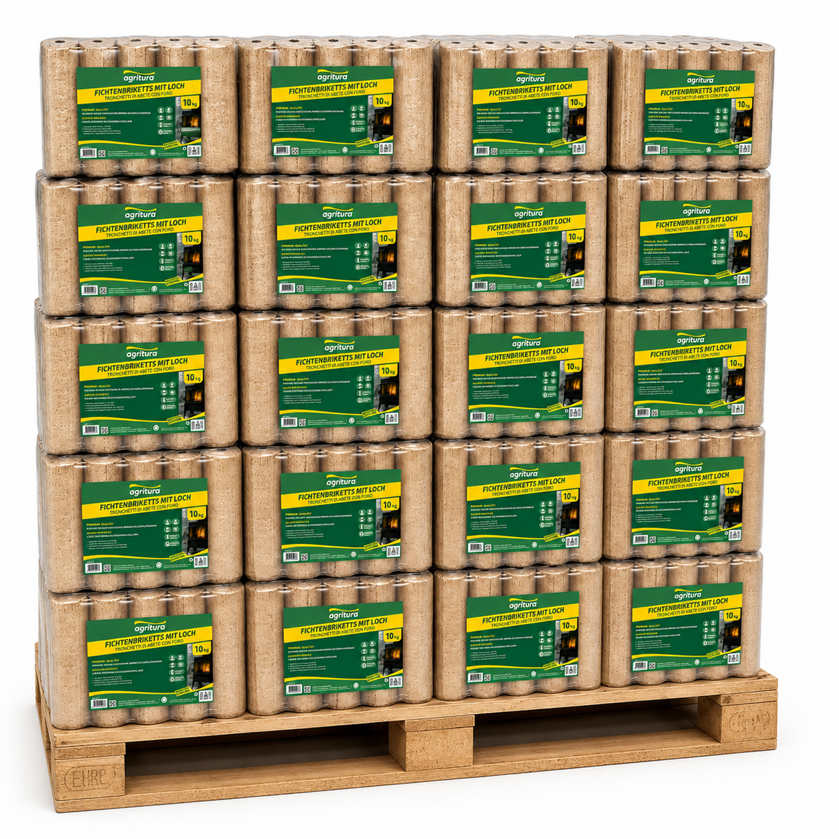 Farming Fir logs with hole 10kg  (1 Pallet - 100 Boxes)