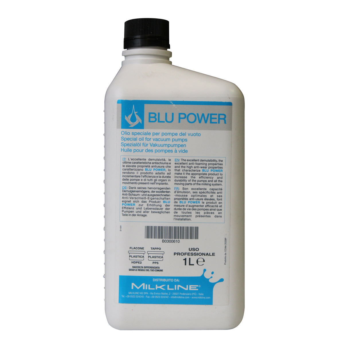 Olio per mungitrici per pompe Blue Power