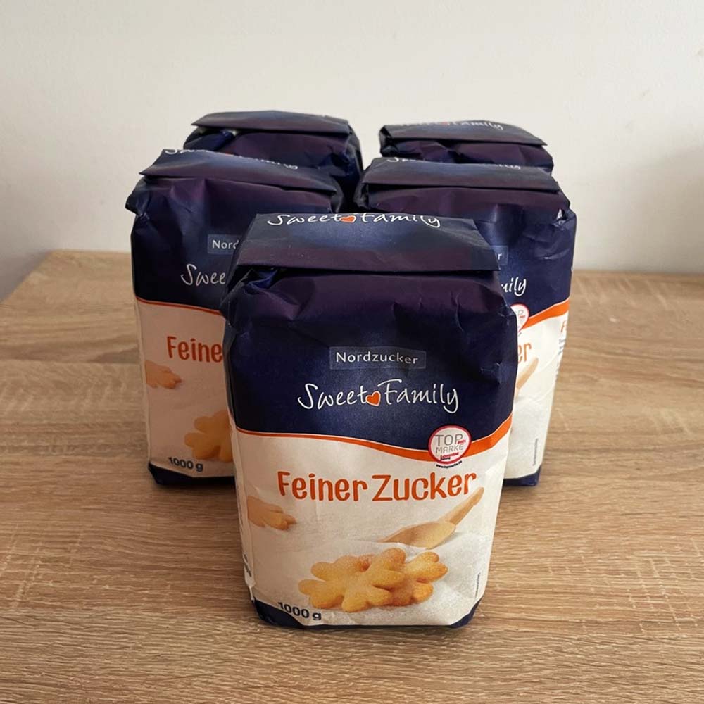 SweetFamily Feiner Zucker 1kg, 25Kg