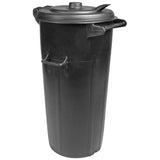 Bidone nero in plastica con coperchio e 2 manici – 80lt, 100lt, 110lt