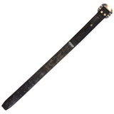 Leather Calf Strap with Durable Metal Buckle