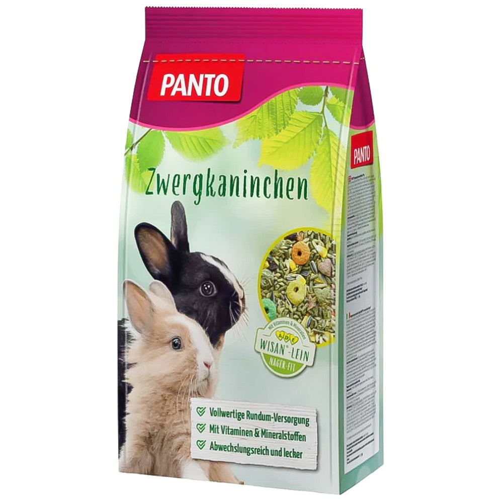 PANTO-Futter für Zwergkaninchen, zweimal täglich frisch - 1 kg