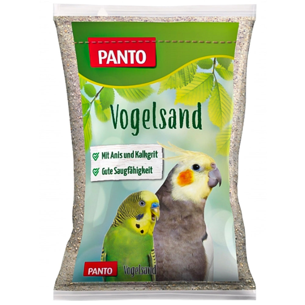 PANTO Sabbia per Uccelli Bianca 2,5kg – Con Anice & Calcare di Conchiglie