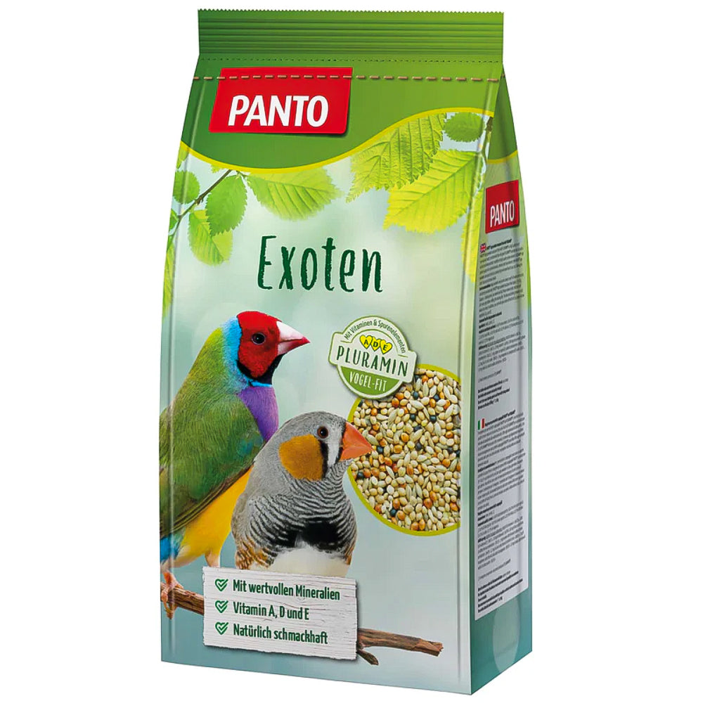 PANTO EXOTENFUTTER 1KG , TIERFUTTER, ZIERVOGELFUTTER, GRÜNFUTTER ALS ERGÄNZUNG ZUM KÖRNERFUTTER