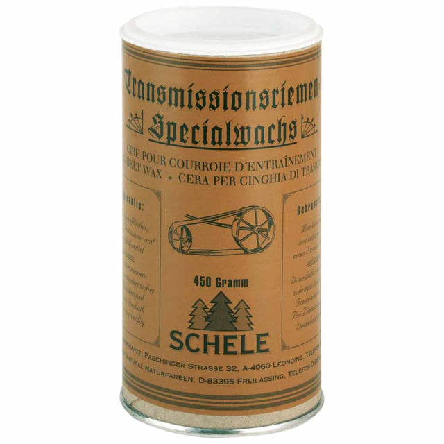 Cera e olio per cinghie di trasmissione in cuoio